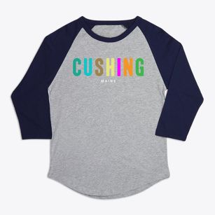 Cushing Maine Color Pop Premium Baseball Tee