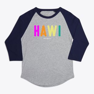 Hawi Hawaii Color Pop Premium Baseball Tee