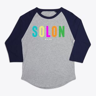 Solon Maine Color Pop Premium Baseball Tee