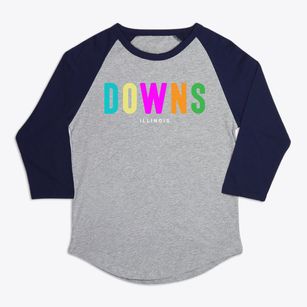 Downs Illinois Color Pop Premium Baseball Tee