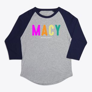 Macy Nebraska Color Pop Premium Baseball Tee