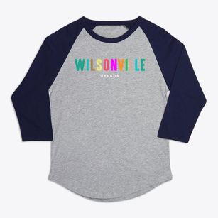 Wilsonville Oregon Color Pop Premium Baseball Tee