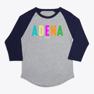 Adena Ohio Color Pop Premium Baseball Tee