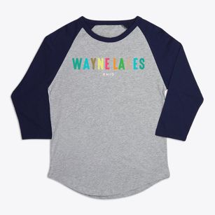 Wayne Lakes Ohio Color Pop Premium Baseball Tee