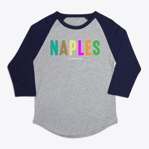 Naples Florida Color Pop Premium Baseball Tee