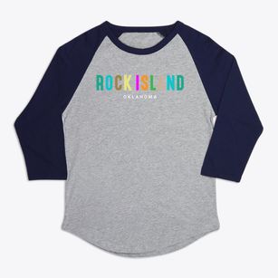 Rock Island Oklahoma Color Pop Premium Baseball Tee