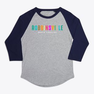 Robbinsville North Carolina Color Pop Premium Baseball Tee