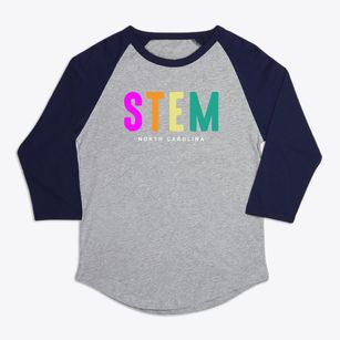 Stem North Carolina Color Pop Premium Baseball Tee