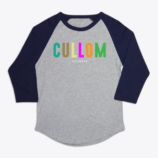 Cullom Illinois Color Pop Premium Baseball Tee