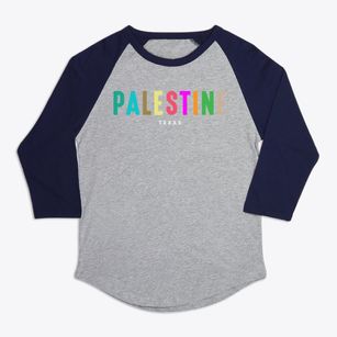 Palestine Texas Color Pop Premium Baseball Tee