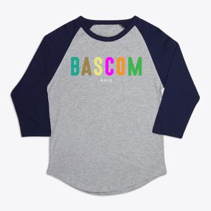 Bascom Ohio Color Pop Premium Baseball Tee