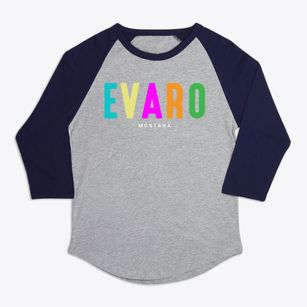 Evaro Montana Color Pop Premium Baseball Tee
