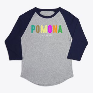 Pomona Missouri Color Pop Premium Baseball Tee