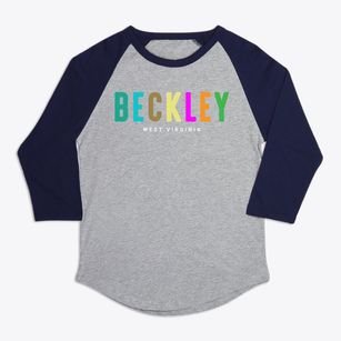 Beckley West Virginia Color Pop Premium Baseball Tee