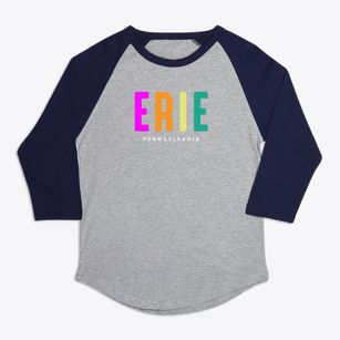Erie Pennsylvania Color Pop Premium Baseball Tee