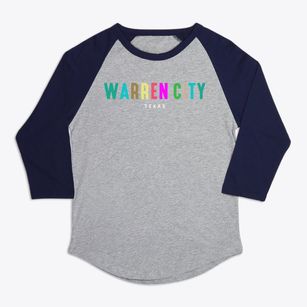 Warren City Texas Color Pop Premium Baseball Tee