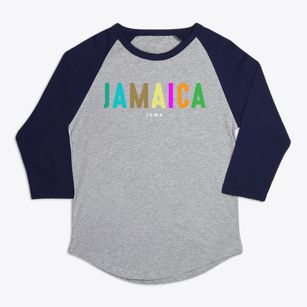 Jamaica Iowa Color Pop Premium Baseball Tee
