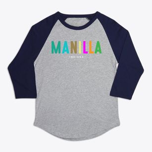Manilla Indiana Color Pop Premium Baseball Tee