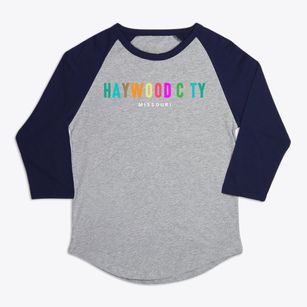 Haywood City Missouri Color Pop Premium Baseball Tee