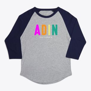 Adin California Color Pop Premium Baseball Tee