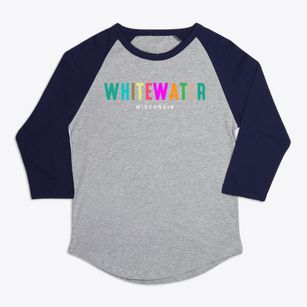 Whitewater Wisconsin Color Pop Premium Baseball Tee