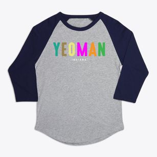 Yeoman Indiana Color Pop Premium Baseball Tee