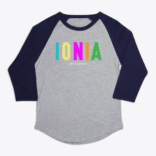 Ionia Missouri Color Pop Premium Baseball Tee