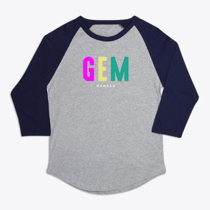Gem Kansas Color Pop Premium Baseball Tee