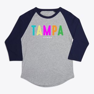 Tampa Florida Color Pop Premium Baseball Tee