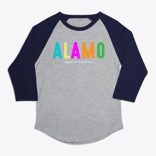 Alamo North Dakota Color Pop Premium Baseball Tee