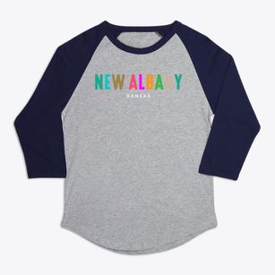 New Albany Kansas Color Pop Premium Baseball Tee