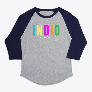 Indio California Color Pop Premium Baseball Tee