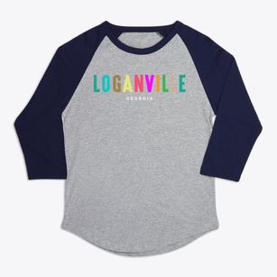 Loganville Georgia Color Pop Premium Baseball Tee