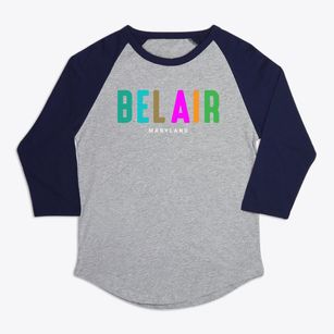 Bel Air Maryland Color Pop Premium Baseball Tee