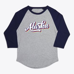  Alaska Retro Candy Vibes Premium Baseball Tee