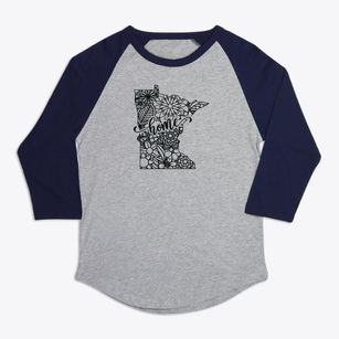  Minnesota Mandala Premium Baseball Tee