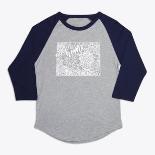  Wyoming Mandala Premium Baseball Tee