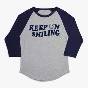   Keep On Smiling Premium Baseball Tee