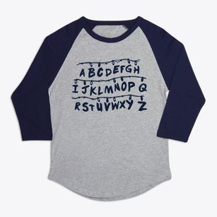   Alphabet Lights Premium Baseball Tee