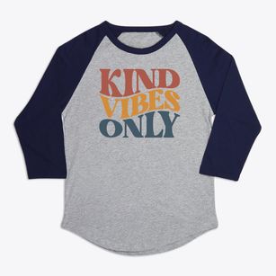   Kind Vibes Only Premium Baseball Tee
