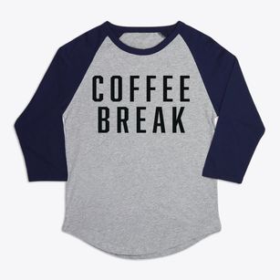   Coffee Break Premium Baseball Tee
