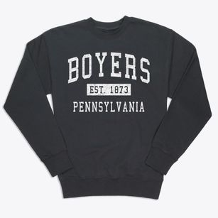Boyers Pennsylvania Classic Established Premium Crewneck Sweatshirt
