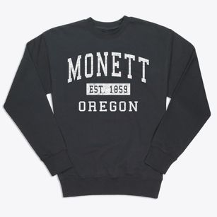 Monett Oregon Classic Established Premium Crewneck Sweatshirt