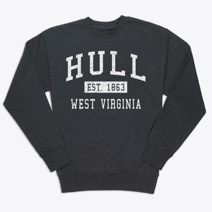 Hull West Virginia Classic Established Premium Crewneck Sweatshirt