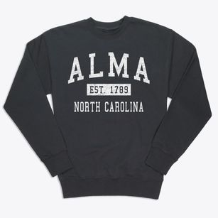 Alma North Carolina Classic Established Premium Crewneck Sweatshirt
