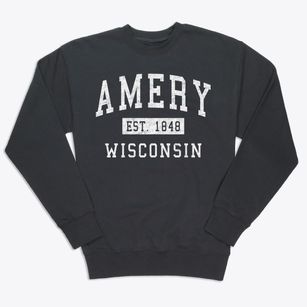 Amery Wisconsin Classic Established Premium Crewneck Sweatshirt