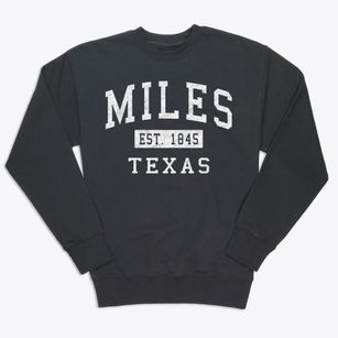 Miles Texas Classic Established Premium Crewneck Sweatshirt