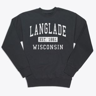 Langlade Wisconsin Classic Established Premium Crewneck Sweatshirt