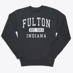 Fulton Indiana Classic Established Premium Crewneck Sweatshirt