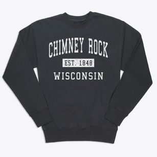 Chimney Rock Wisconsin Classic Established Premium Crewneck Sweatshirt